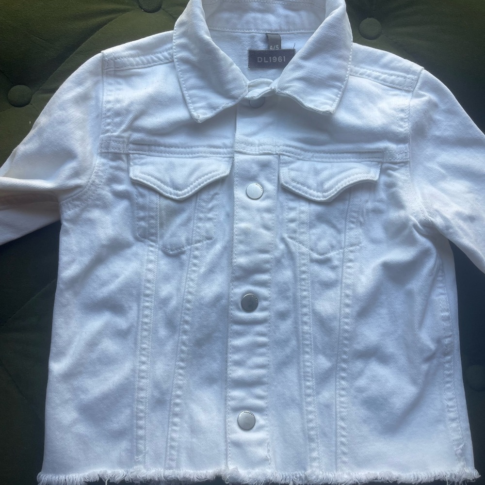 DL1961 Kids Classic White Jean Jacket